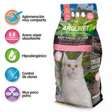 Baby Powder Cat Litter - Arena de bentonita sódica con aroma Talco