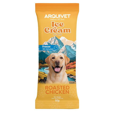 Helado "polo" para perros (Pollo Asado)