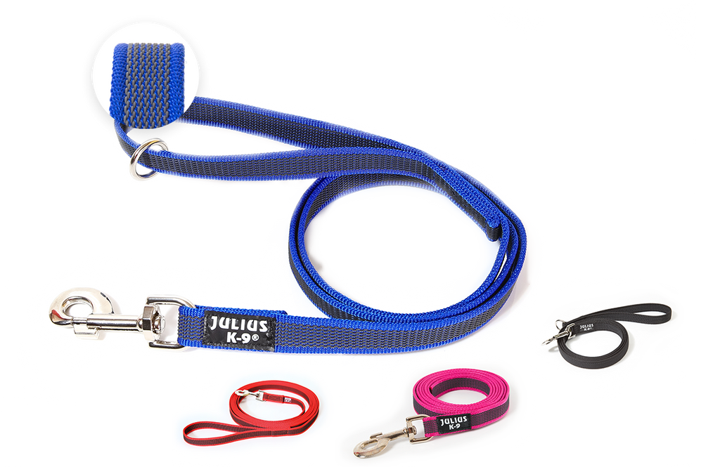 Correa De Adiestramiento Para Perros Dog Style - Engomada, 20 Mm Ancho, 7.5 Metros - Hasta 50 Kg - Color Rojo Y Negro